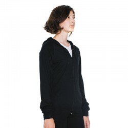 Plain Fine Jersey zip hoodie American Apparel 146 GSM